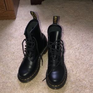 black dr. marten’s 1460 boots